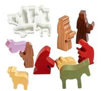 Christmas Resin Molds Nativity Scene Non-Stick Casting Reusable Making