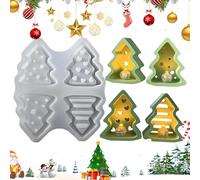 Christmas Resin Moulds - Tree Shape - Moulds for Christmas, DIY Candles, Resin Crafts, Chocolate, Soap and Plaster Decorations, Moulds for Jewellery Making, Gift Ideas for