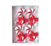 Christmas Resin Pendant Set with Cookie Man, Lollipop, and Tree Ornaments Designed to Enhance Holiday Decor for Parties and Seasonal Celebrations (crutch)