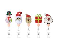 Christmas Retractable Badge Reel Clip, Set 1