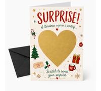 Christmas Reveal Scratch Card with Envelope - A6 Surprise Experience Gift