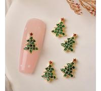 Christmas Rhinestones,3D Santa Metal Studs for Art Decorations
