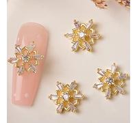 Christmas Rhinestones 3D Santa Metal Studs For Art Decorations