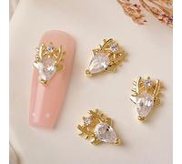 Christmas Rhinestones,3D Santa Metal Studs for Art Decorations