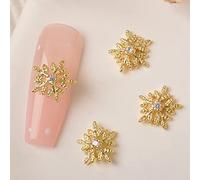 Christmas Rhinestones 3D Santa Metal Studs For Decorations