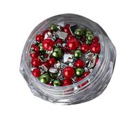 Christmas Rhinestones Supplies Round Pearls Accessories Diamonds for Women Decoratio