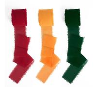 Christmas Ribbon for Gift Chiffon Ribbon Wrapping Halloween Ribbon 3 Rolls 1.5'' X 20 Yd Burnt Orange Ribbon Red Ribbon Gold Ribbon Green Ribbon Yellow Ribbon Burgundy Ribbon Christmas Tree Ribbon