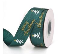 Christmas Ribbon for Gift Wrapping,Red Merry Christmas Ribbons for Crafting,9M Grosgrain Wrapping Satin Ribbon Christma Gifts Wrap Ribbons Roll for Xmas Party Decorations Cake Cards Tree