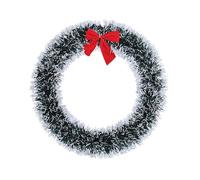 Christmas Ribbon Garland Home Party Wall Door Decor Christmas Tree Ornaments Tinsel Strips Bow Knot Wreath Party Supply Ribbon Garland