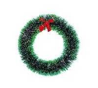 Christmas Ribbon Garland Home Party Wall Door Decor Christmas Tree Ornaments Tinsel Strips Bow Knot Wreath Party Supply Ribbon Garland