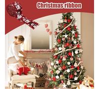 Christmas Ribbon,Snowman Ribbons for Crafts - 5.46 Yard Burlap Garland Decorative String for Homecoming Hair Tree Balloon Party Flower