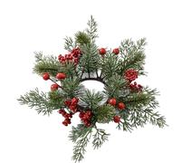 Christmas Rings - Red Berries, Creative Artificial Garland, Christmas Wreath | Garland Ornaments for Table Centerpieces, Xmass Home Indoor Decorations