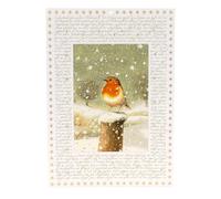 Christmas Robin Advent Calendar | Traditional Christmas Advent Calendar with Winter Scene & 24 Festive Doors - A4