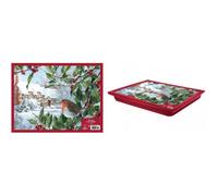 Christmas Robin Lap Tray - Red