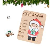 Christmas Roll-a-Reindeer Puzzle Game, Rolls The Dice, Place The Reindeer Pieces According To The Number You Roll - Xmas Wood Puzzle Board Game - Interactive Xmas Puzzles Gift Idea (B)