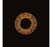 Christmas Rose Gold Firefly Wreath pre-lit with 600 Warm White led (45cm diameter) Rose Gold