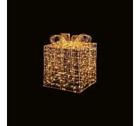 Christmas Rose Gold Parcel Gift Boxe With 600 Warm White LEDs light 25cm Rose Gold