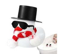 Christmas Rubber Duckling - 5cm Holiday Duck Figure, Squeaky Rubber Rubber Duckles, Cute Dashboard Decoration, Floating Car Ducks | Funny Christmas Toys For Bathroom Parties and Festive Decor