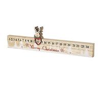 Christmas Rudolf Slider Advent Countdown | Decoration Novelty Wood Calendar