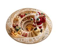 Christmas Rugs in the Living Room Mat - Round 80 cm with Optical Illusion | Christmas Mat for Home Area, Entrance Living Room Dining Room Hallway Office and Fest
