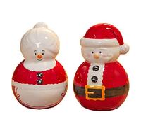 Christmas Salt and Pepper Set Novelty Cruet Set - Santa and Mrs Claus 3124