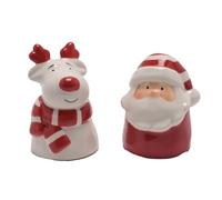 Christmas Salt and Pepper Set Novelty Cruet Set - Santa and Reindeer