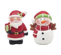 Christmas Salt and Pepper Set Novelty Cruet Set - Santa and Snowman 0849