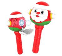 Christmas Santa Bubble Wand 8-Hole 3-Mode Electric Leakproof | Santa Wand Bubble Machine Maker for School, Park, Beach, Garden, Yard, Pool, Playground, Bathroom, Backyard