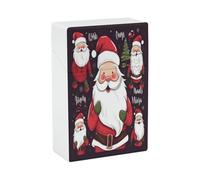 Christmas Santa Claus Cigarette Case Stylish Lightweight Pocket Holder Case for Smoke Waterproof Cigarette Dispenser Cigarettes Accessories for Outdoor Camping Hiking