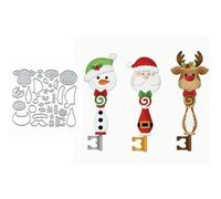 Christmas Santa Claus Deer Metal Die Cuts,Merry Christmas Snowflake Snowman Cutting Dies Cut Stencils for DIY Scrapbooking Album Decorative Embossing Paper Dies Card Making