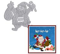 Christmas Santa Claus Die Cuts for Card Making, Winter Holiday Cutting Dies Father Christmas Dies Stencils Embossing Template for Scrapbooking DIY Cards Album Crafts Supplies
