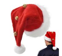 Christmas Santa Claus Hat - Christmas Festive Bells Decoration | Festive Fancy Dress Cap,For Event Planner Family Photo Winter Celebration Costume Parties Music Festivals Masquerade Concert Carnival