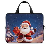 Christmas Santa Claus Laptop Bag Durable Laptop Sleeve Water-Resistant Notebook Bag for Computer Or Tablet