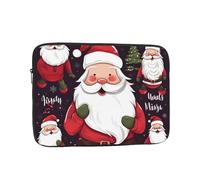 Christmas Santa Claus Laptop Case 15 inch, Shockproof Protective Computer Sleeve Cover Water Resistant Laptop Bag Carrying Tablet Cover Briefcase Handbags Gifts for Men Women