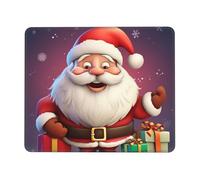 Christmas Santa Claus Mouse Pad Waterproof Gaming Mousepad for Office Computer Mousepads for Desk Pad with Non-Slip Rubber Base Washable Cloth Mouse Mat 10 x 12 inch
