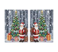 Christmas Santa Claus Passport Holder Personalized Passport Wallet for Women Men Travel Document Organizer Holder