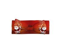 Christmas Santa Claus Printed bow headband, a fashionable turban headband with elasticity, suitable for newborns and infants
