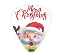 Christmas Santa Claus Reindeer and Snowman The guitar pick, for acoustic, electric, bass guitars - natural touch, 12 pack, multi-color.