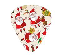 Christmas Santa Claus Xmas,12 Pcs Guitar Pick,3 Different Thickness Plectrums for Acoustic Guitar Bass Ukulele (0.46mm 0.96mm 0.71mm)