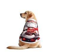 Christmas Santa Clauss Print Dog Shirts for Pet, Soft Breathable Vest Lightweight Stretchy Pet T-Shirt for Medium Dog