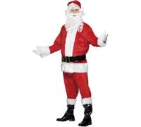 Deluxe Santa Claus Fancy Dress Christmas Mens Adult Father Christmas Costume