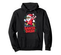 Christmas Santa Dash Running Runner Marathon Team 5k Costume Pullover Hoodie