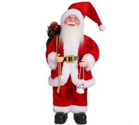 Christmas Santa Doll 12" Soft Fabric Home Ornament(G)