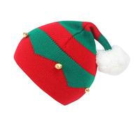 Christmas Santa Hat Christmas Striped Hat Unisex Comfort Knitted Hats For New Year Festive Holiday Knit Hats For Men Kids Winter Warm