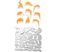 Christmas Santa Hat Die Cut for Card Making, Christmas Metal Cutting Dies Congratulations Die Cuts Embossing Stencils Template for DIY Scrap-Booking Decor Wedding Birthday Blessing Card