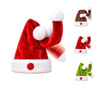 Christmas Santa Hat Electric Fancy Dancing, Swing Funny Hats for Adults | Soft Movable Swing Novelty Holiday Party Hat ,Adult Festive Fancy Dress Accessory,xmas Photo Prop; Novelty Holiday Gift