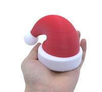 Christmas Santa Hat Trailer Hitch Cover - Funny 3D Printed Car Trailer Coupling Cap, Compatible with 50mm/1.97in Ball Heads, Holiday Car Decoration