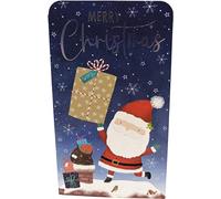 Christmas Santa Money Wallet with Envelope - Festive Starry Night Gift Card Holder - “Merry Christmas” Message with to/from - Ideal for Cash, Vouchers or Gift Cards - 16 x 9 cm