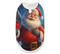 Christmas Santa Red Cardinal Dog Clothes Printed Pet Shirts Summer Vest T-Shirt Sweatshirt for Small Dogs Cats S