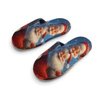 Christmas Santa Red Cardinal Unisex Slippers Warm House Shoes Indoor Slipper Boys And Girls